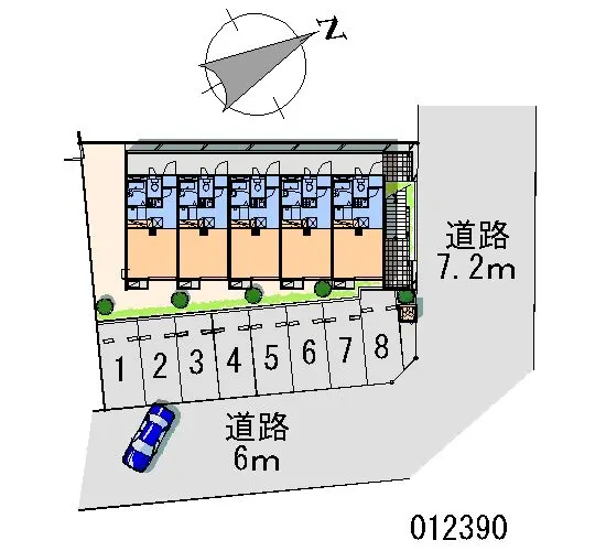 ★手数料０円★高崎市中居町４丁目　月極駐車場（LP）